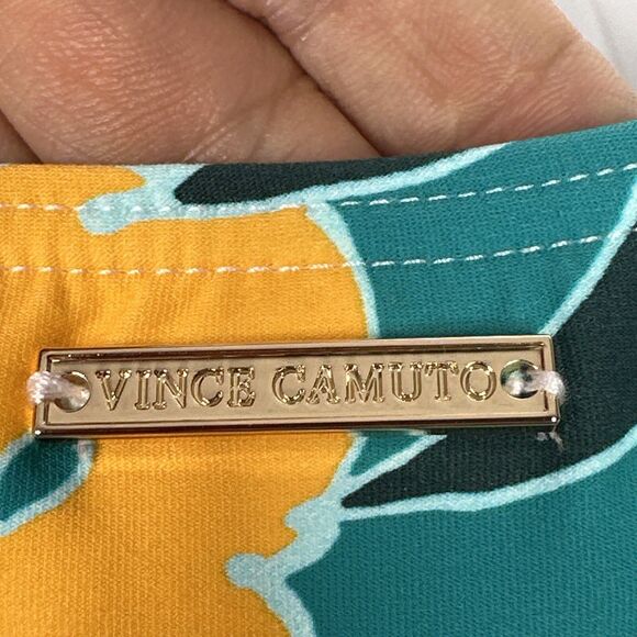 NWT Vince Camuto Tropical Long Sleeve Swimsuit Size 10 Open Back UPF‎ One Piece - Picture 10 of 15